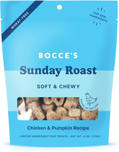 Bocce's Bakery Oven Baked PB & Banana Recipe Treats for Dogs, Wheat-Free Everyday Dog Treats, Real Ingredients, Baked in The USA, Natural Soft & Chewy Cookies, Peanut Butter & Banana, 6 oz - Image 10