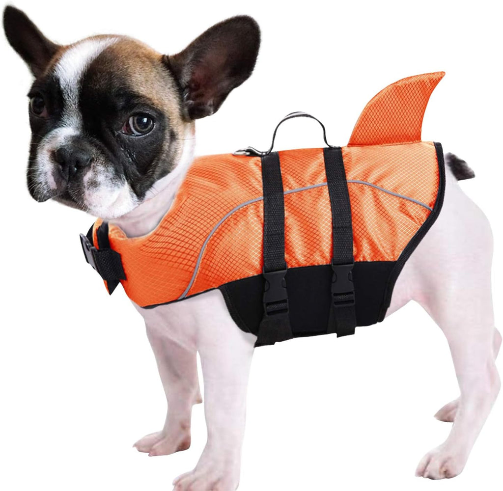 Ripstop Dog Life Jacket Shark Life Vest for Dogs, Safety Lifesaver with High Buoyancy and Lift Handle for Small and Medium BreedsRose Red XS - Image 12