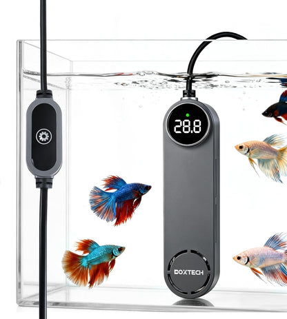 boxtech Small Fish Tank Heater - Mini Aquarium Heater, 50w Submersible Turtle Heater with Adjustable Temperature External Controller for 3 to 12 Gallon Betta Aquarium Tanks - Image 11