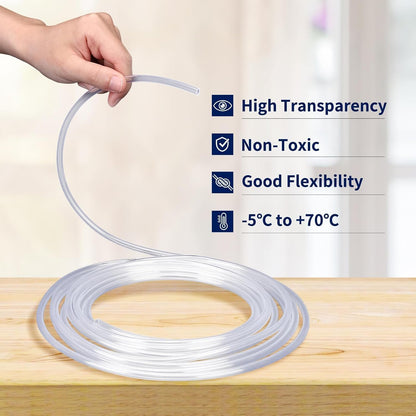 Kink resistant flexible pvc hose for aquarium oxygen and carbon dioxide systems