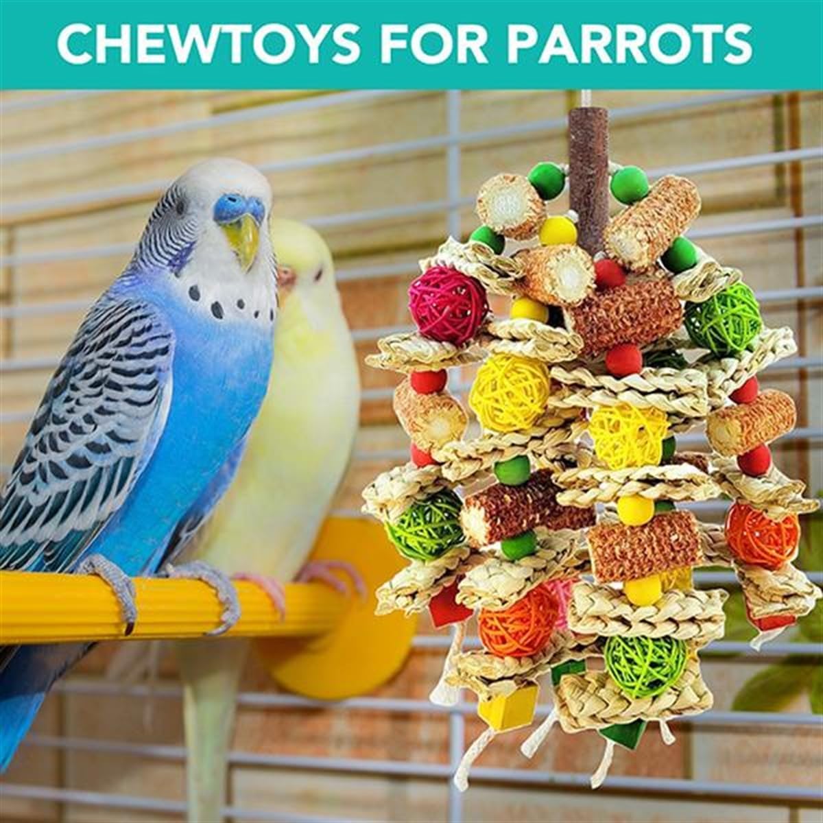 Colorful rattan ball foraging elements