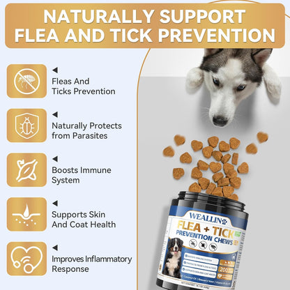 Cudory natural dog oral flea chewable supplement chicken flavor ingredients list
