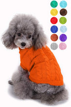Warm Classic Turtleneck Pet Sweater for Small to Large Dogs - Cute Winter Dog & Cat Coat - Christmas Sweater for Girls & Boys - Image 13