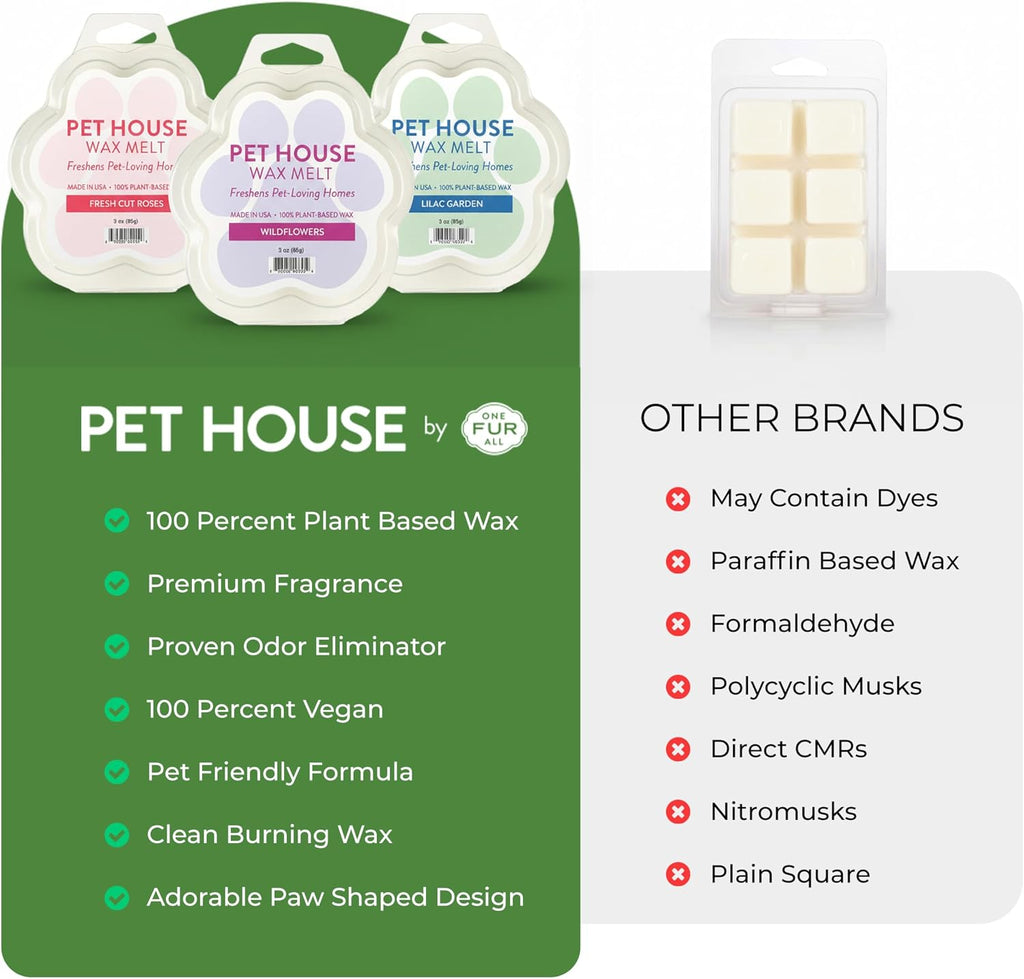 USA imported pet friendly home fragrance packaging back view.