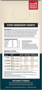 The Honest Kitchen dehydrated dog food ingredient quality visual