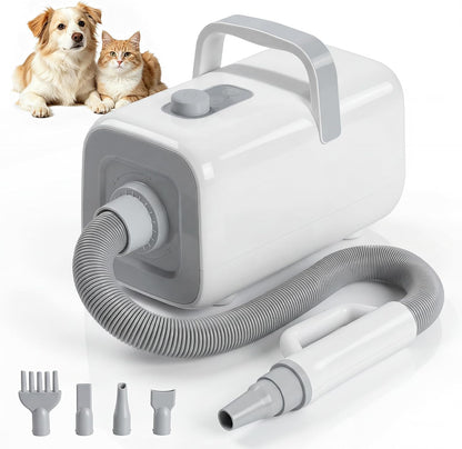 NEWBULIG Pet Grooming Vacuum Kit, 2.5L Dust Cup, 3 Suction Modes and 5 Groomer Tools, Dog Clippers with Cordless Low Noise for Cats, Dogs Other Animals Hair Trimmer - Image 9