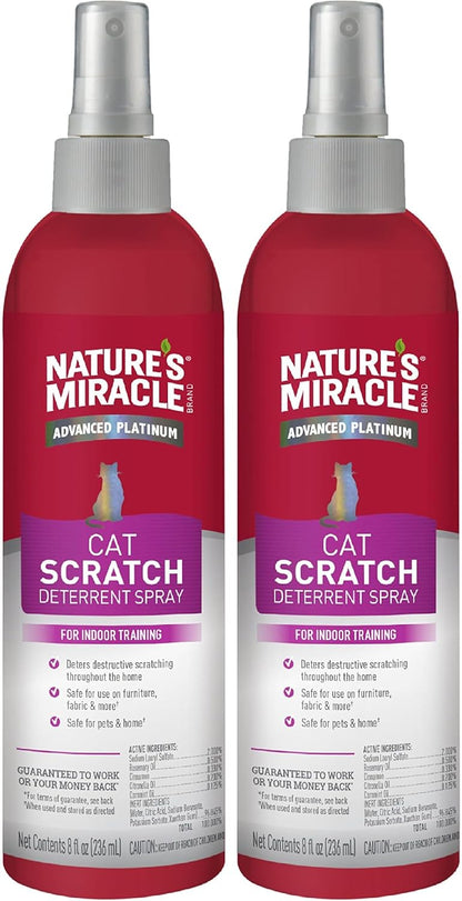 Nature's Miracle Advanced Platinum Cat Scratch Deterrent Spray, 8 Ounces, Discourages Destructive Scratching - Image 9