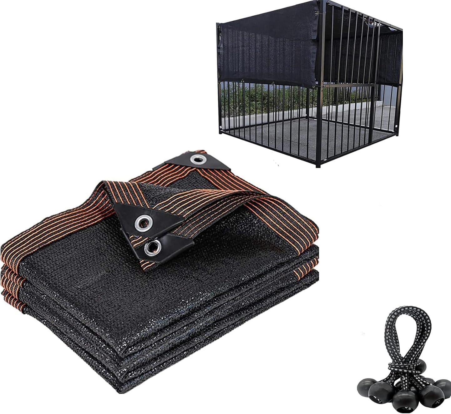 HomeABC dog kennel shade cover front view outdoor pet crate canopy