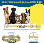 Camouflage print electric training collar on a simulated pet neck profile illustrating proper fitting and contact.