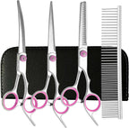 PAWCHIE stainless steel straight grooming shear for shortening dog and cat body fur.