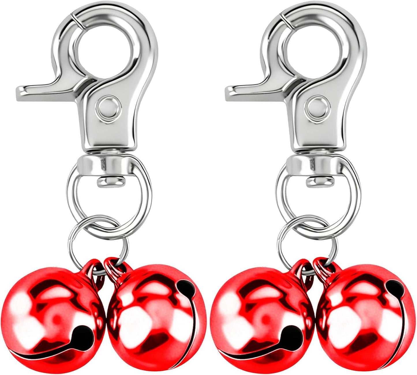 EXPAWLORER Pet Bells for Dog Cat Collar Charm - 2 Pack Cat Collar Accessories Bells Loud, Pet Jingle Ornament Training Pendant Neck Decoration Strawberry Shaped, Tracker for Saving Birds, Pink - Image 12