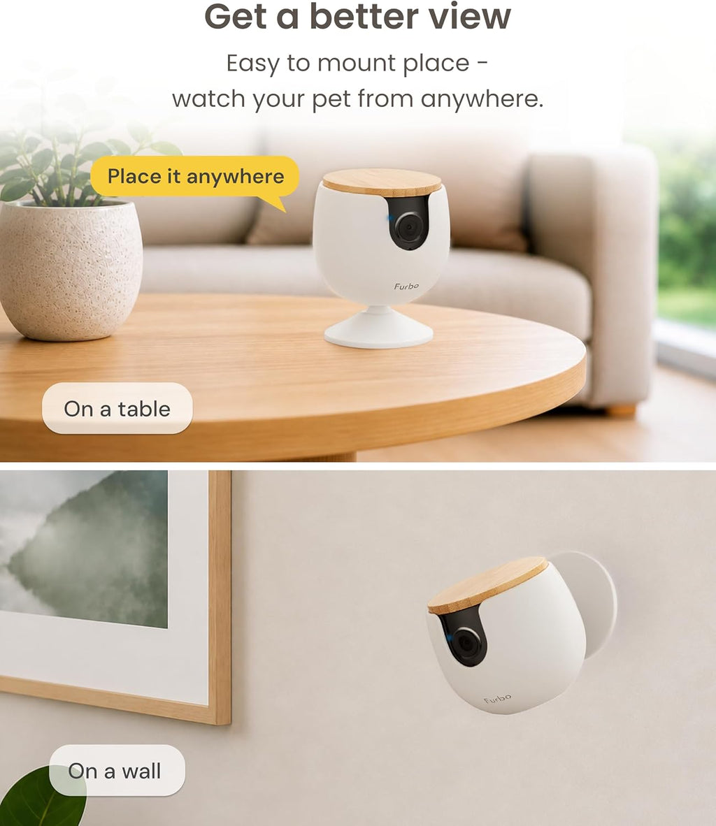 Furbo Mini Pet Camera [Subscription Required] Unlock Camera w/Paid Plan: Home Security with Dog & Cat Safety Alerts, 2-Way Audio, Mountable Smart Cam (Low Risk, 3mo Min. Cancel Anytime) - Image 12