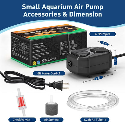 Diagram showing installation of check valve with air pump.