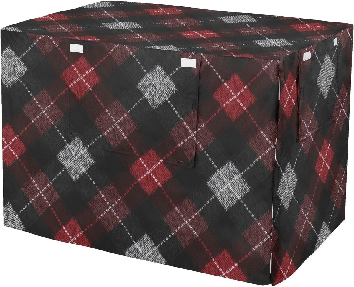 Dog Crate Cover Kennel Cover for Dog Cages Breathable for Wire Cage Indoor Outdoor Checkered Mint Green and White - Image 13