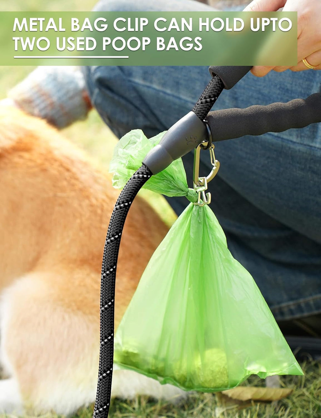 Side view of the Gobeigo doggy poo bag dispenser highlighting the dual-sided anti-wobble loops