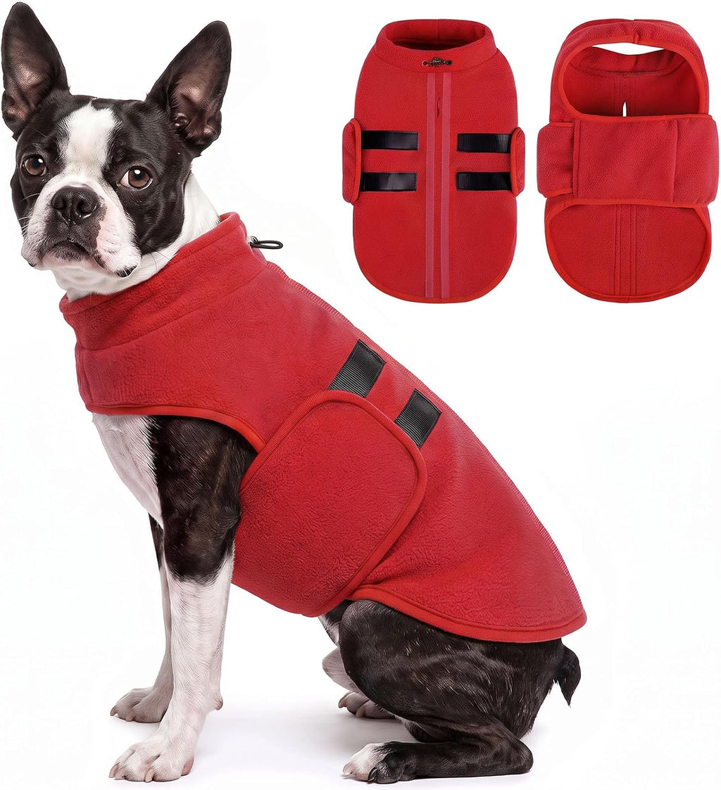 Small Dog Sweater,Fleece Dachshund Sweater Jacket with Leash Hole - Image 11
