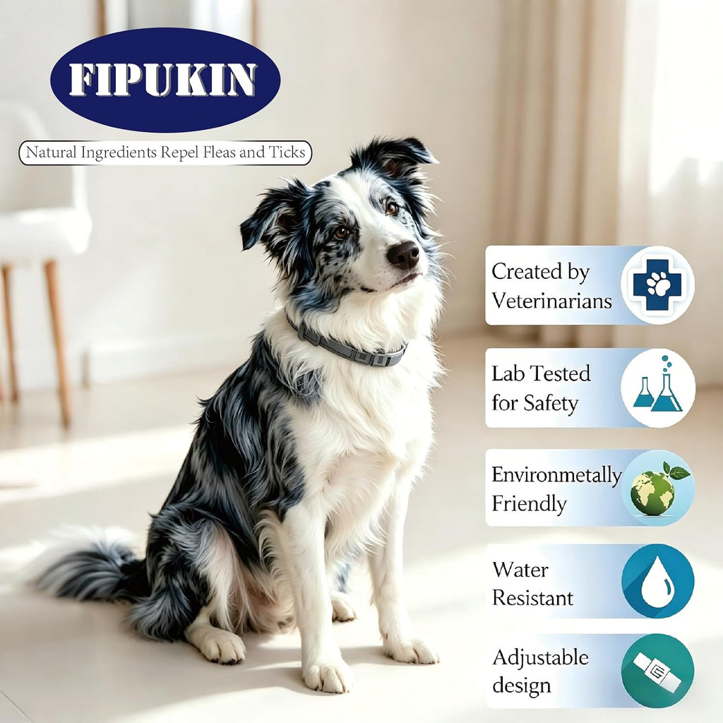 Natural essential oil flea and tick collar packaging detail