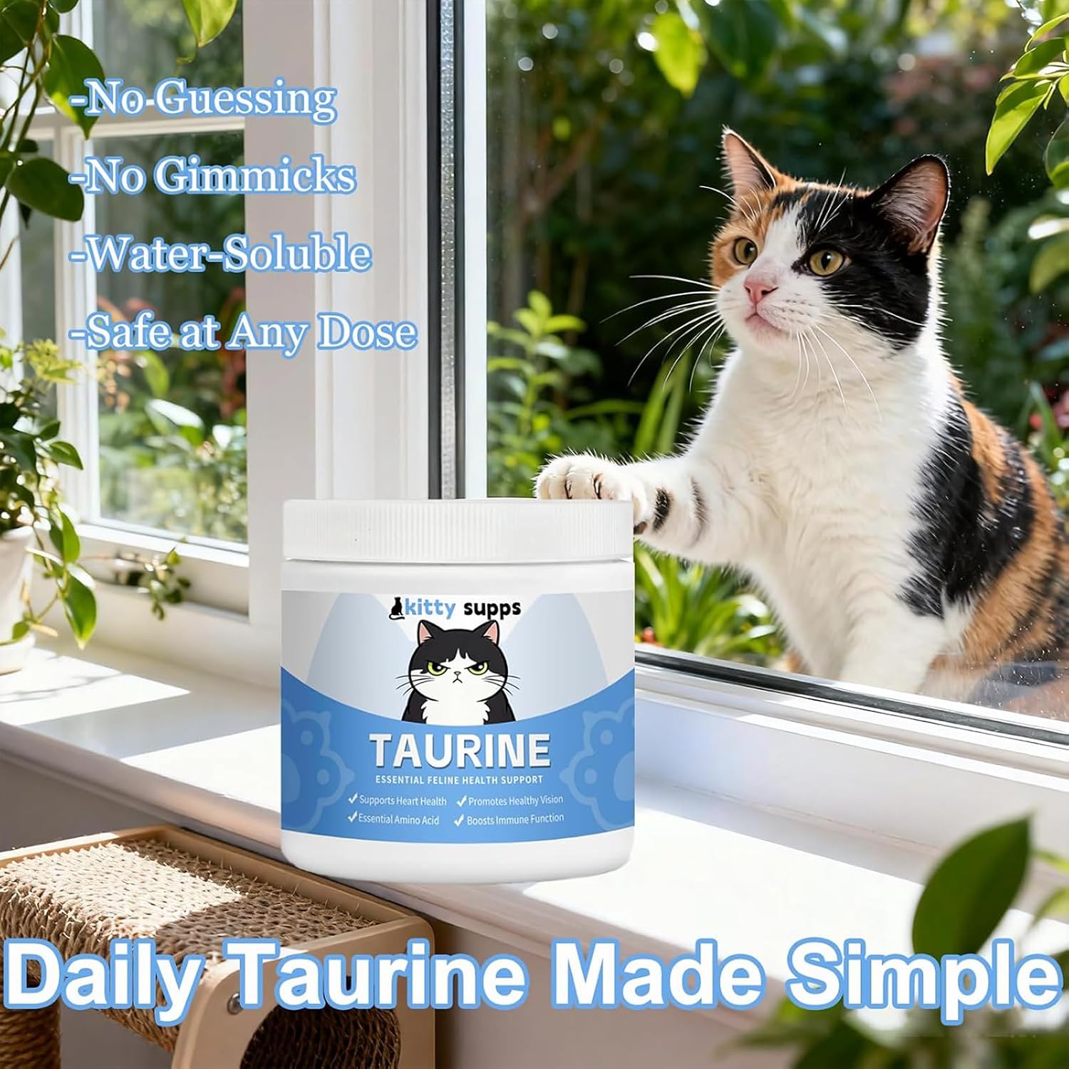 Kittysupps taurine daily nutritional support for kittens and senior cats
