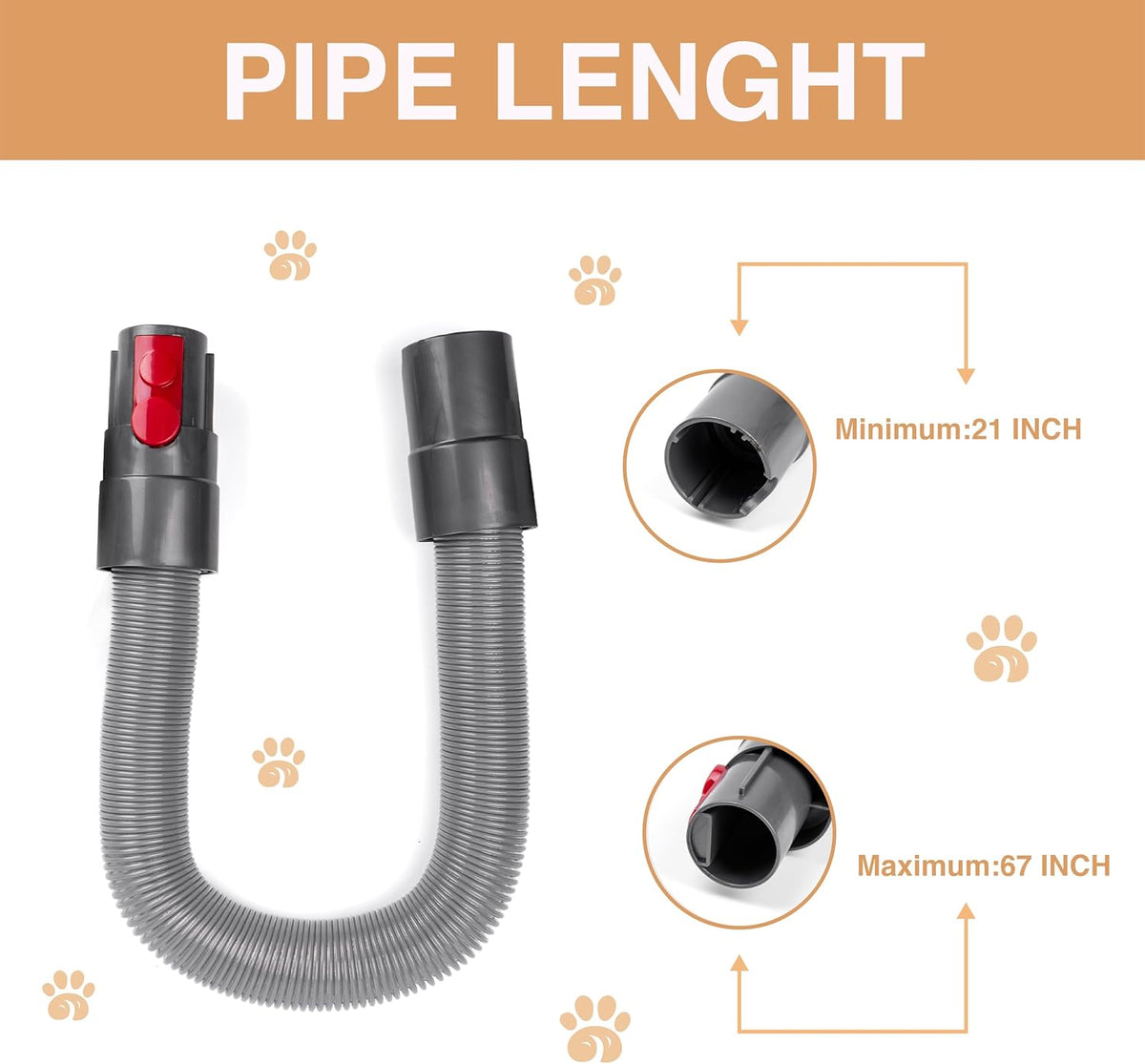 Side profile of pet grooming kit vacuum attachment