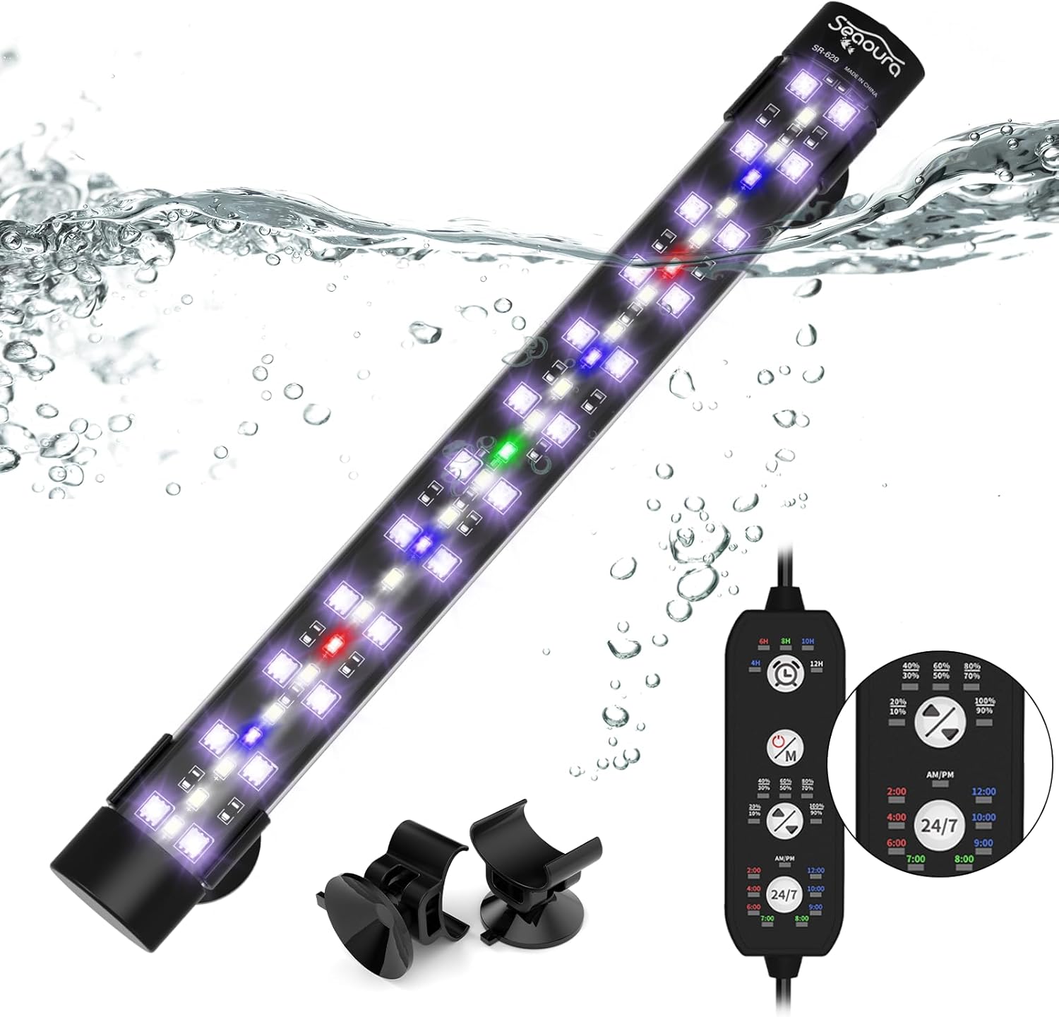 Seaoura 15 inch aquarium light product dimensions