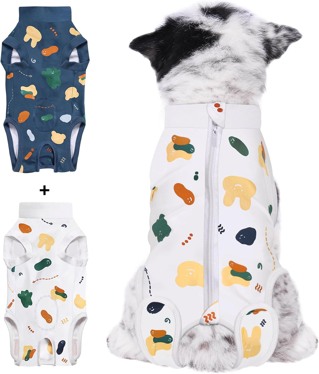 Small Dog Surgery Suit Female Spay,Professional Soft Post-Operative Dog Recovery Suit Male Neuter with Pee Hole,Comfortable Anti-Lick Alternative to Cone,Unisex Pet Surgical Vest for Wound Care(Blue) - Image 13