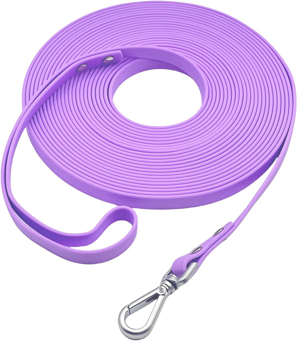 Dog Training Long Leash Waterproof Long Line Heavy Duty Outdoor Recall Lead 10ft 15ft 20ft 30ft 50ft for Small Medium Large Dog (Mint Green, 10FT) - Image 11