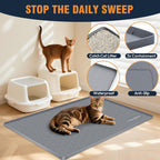 Waterproof silicone cat mat showing raised edges for liquid spill protection