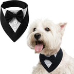 FUAMEY Dog Tuxedo American Flag for Medium Dogs,Dog Formal Suit Dogs Attire Pet Bow Tie Puppy Party Costumes Cat Tux Outfits Pets Bandana Cosplay Adjustable Bowties 4th of July Independence Day M - Image 15