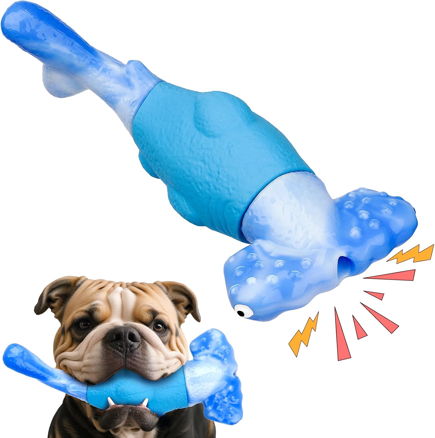 BIKIISEN Dog Toys for Aggressive Chewers, Interactive Dog Chew Toys for Large Dogs, Squeaky Chew Toys to Keep Them Busy, Tough Toys for Medium/Large Breed (Green) - Image 9