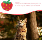 Toddmomy 10 Pack Plush Strawberry Cat Toys 2.16X1.77X0.98In Soft Pet Chew Toys for Indoor Play Interactive Cat Plush Toy Helps Prevent Furniture Damage - Image 9