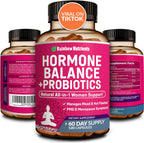 Rainbow Nutrients Hormone Balance And Probiotics front view bottle packaging