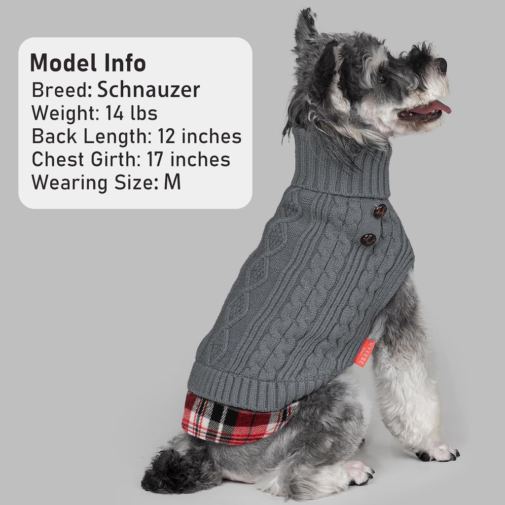 Stretchy acrylic yarn dog apparel on a small breed pet.