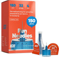 LivaClean Health insulin pen needles 150 count box front view for diabetic care