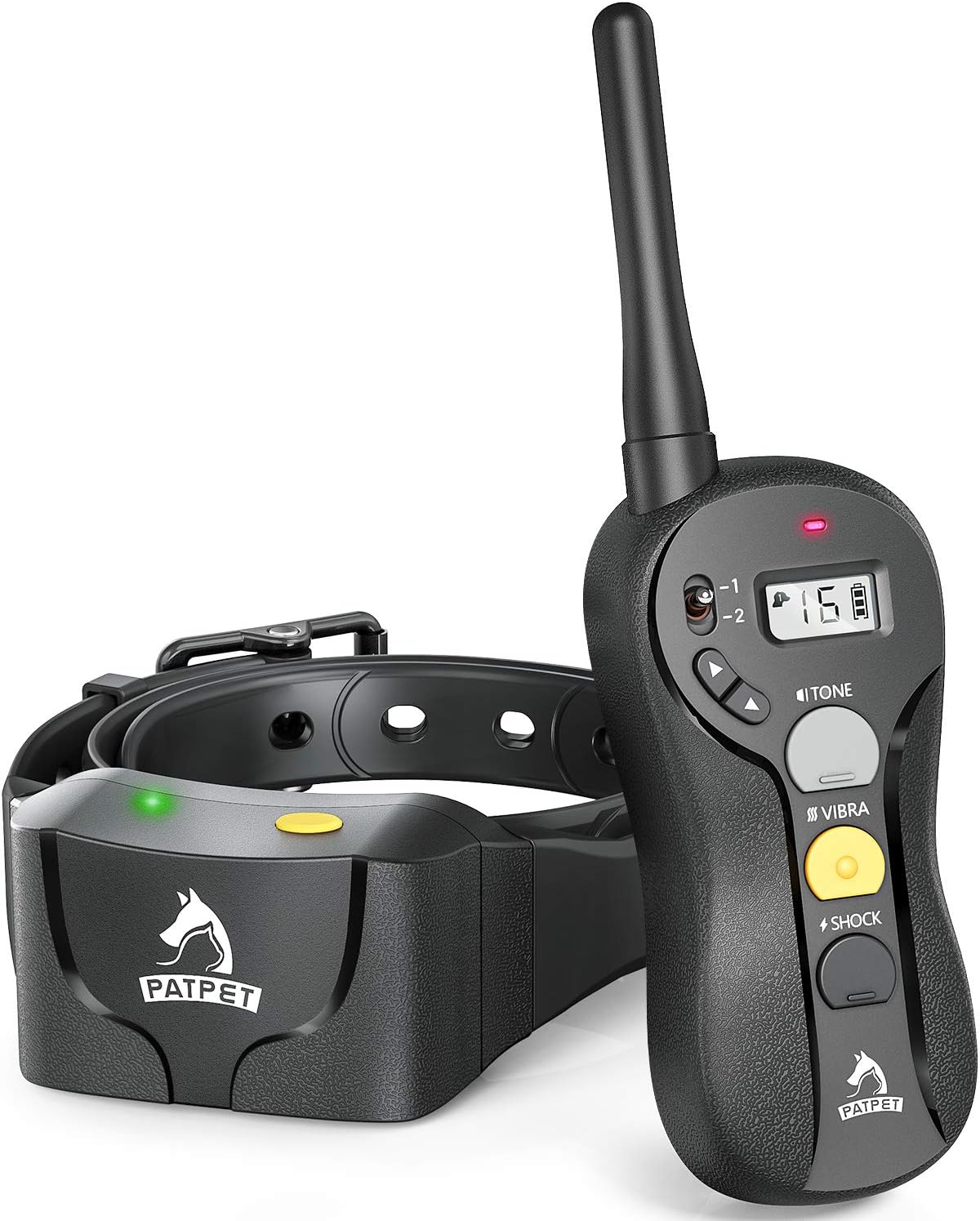 Patpet dog training collar remote and receiver set