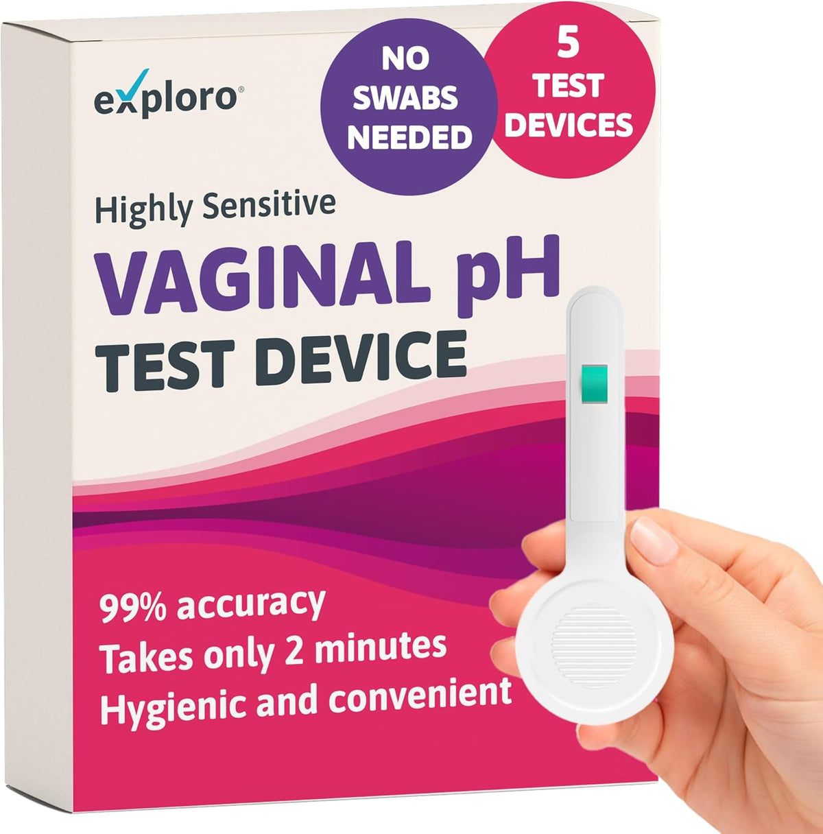 DFI Exploro Vaginal Health pH Test Devices front packaging
