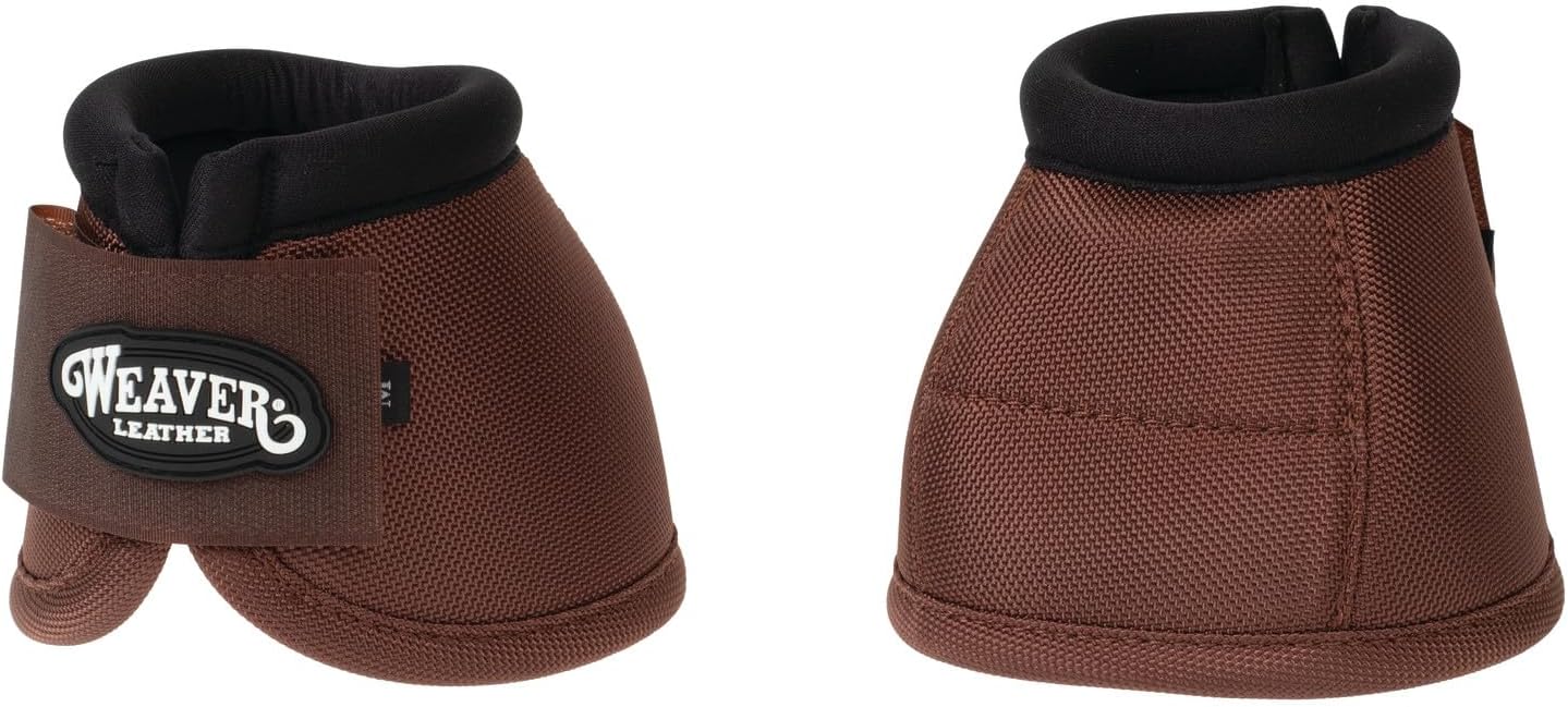 Weaver Equine horse hoof guards detailing the anatomical positioning bulb at the heel.