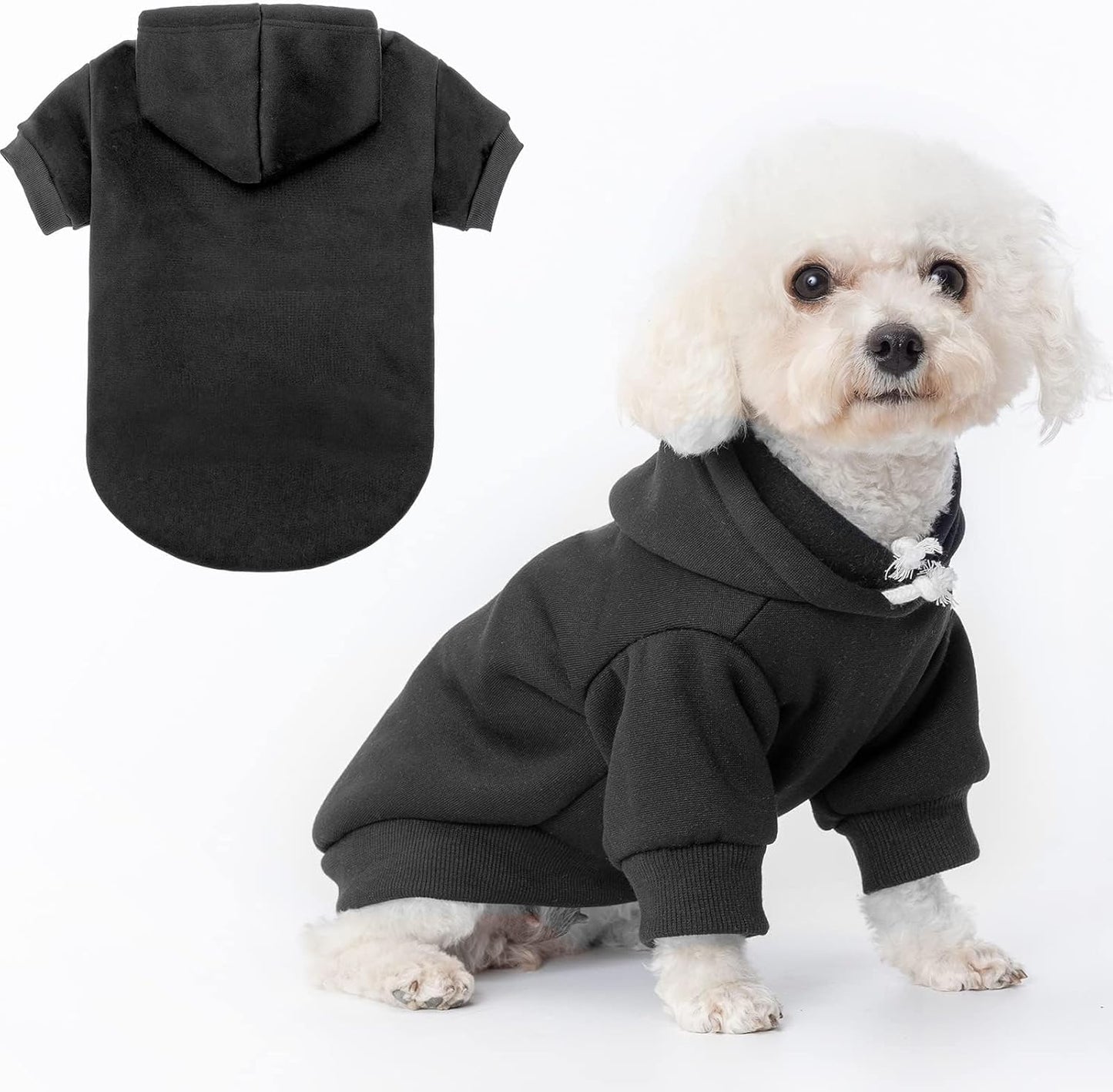 BINGPET Security Dog Hoodies Puppy Sweater Cold Weather Dog Coats Soft Brushed Fleece Pet Clothes Hooded Sweatshirt for Dog Cat - Image 14