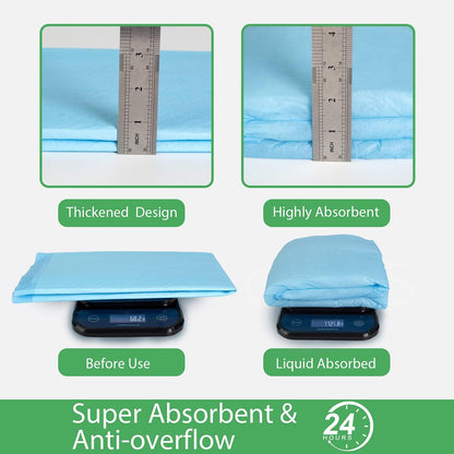 Extra large dog potty training pad dimensions thirty by twenty six inches.