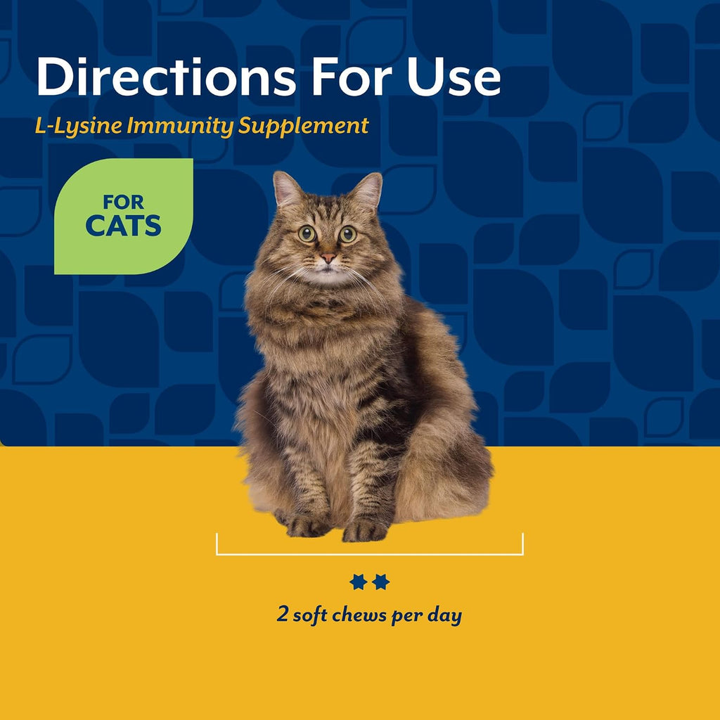 NaturVet L-Lysine Immune Support Plus Antioxidants Cat Supplement - Helps Support Eye Health, Immune System for Cats - Includes Amino Acids - 60 Ct. Soft Chews, 30-Day Supply - Image 6