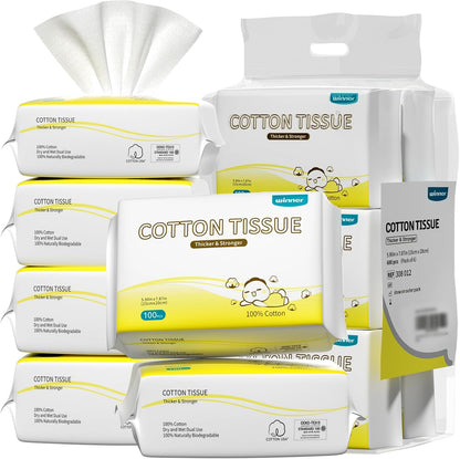 Winner 100% Cotton Dry Wipes 600 count front view