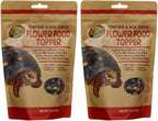 Zoo Med reptile flower food topper package size and branding view