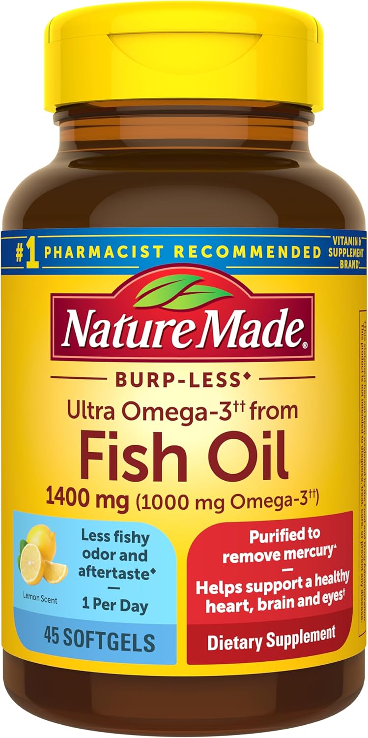 Fish Oil 1200mg, 100 Softgels, Fish Oil Omega 3 Supplement For Heart Health - Image 9