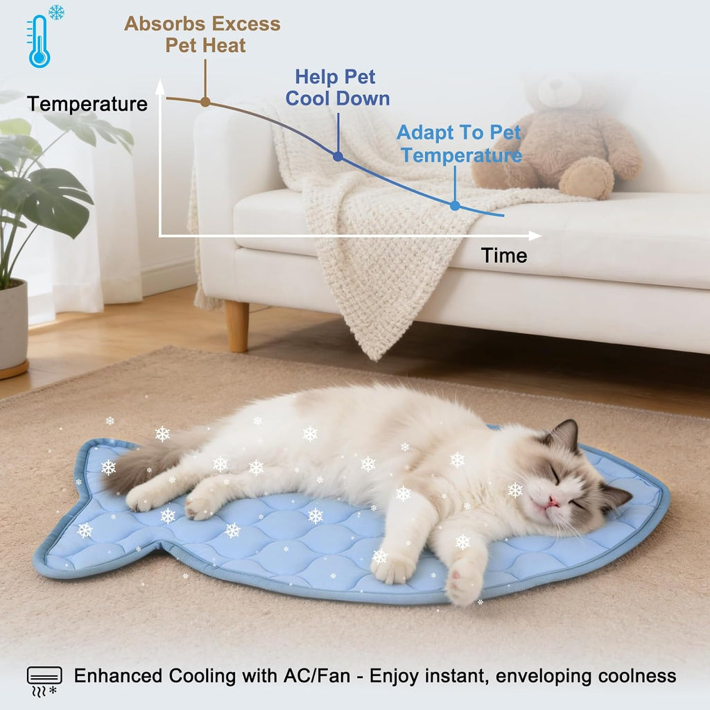 Anti-slip bottom feature of SZEE pet cooling pad