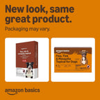 Amazon Basics large dog flea drops six count package layout with tubes