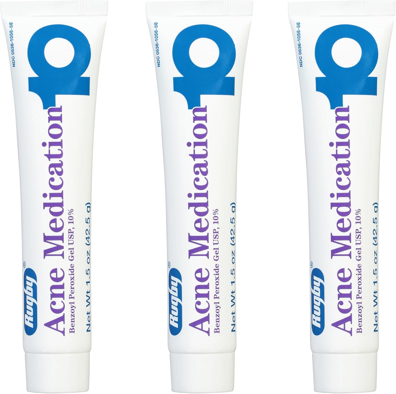 Rugby Laboratories Acne Medication Benzoyl Peroxide Gel 10 Percent front view