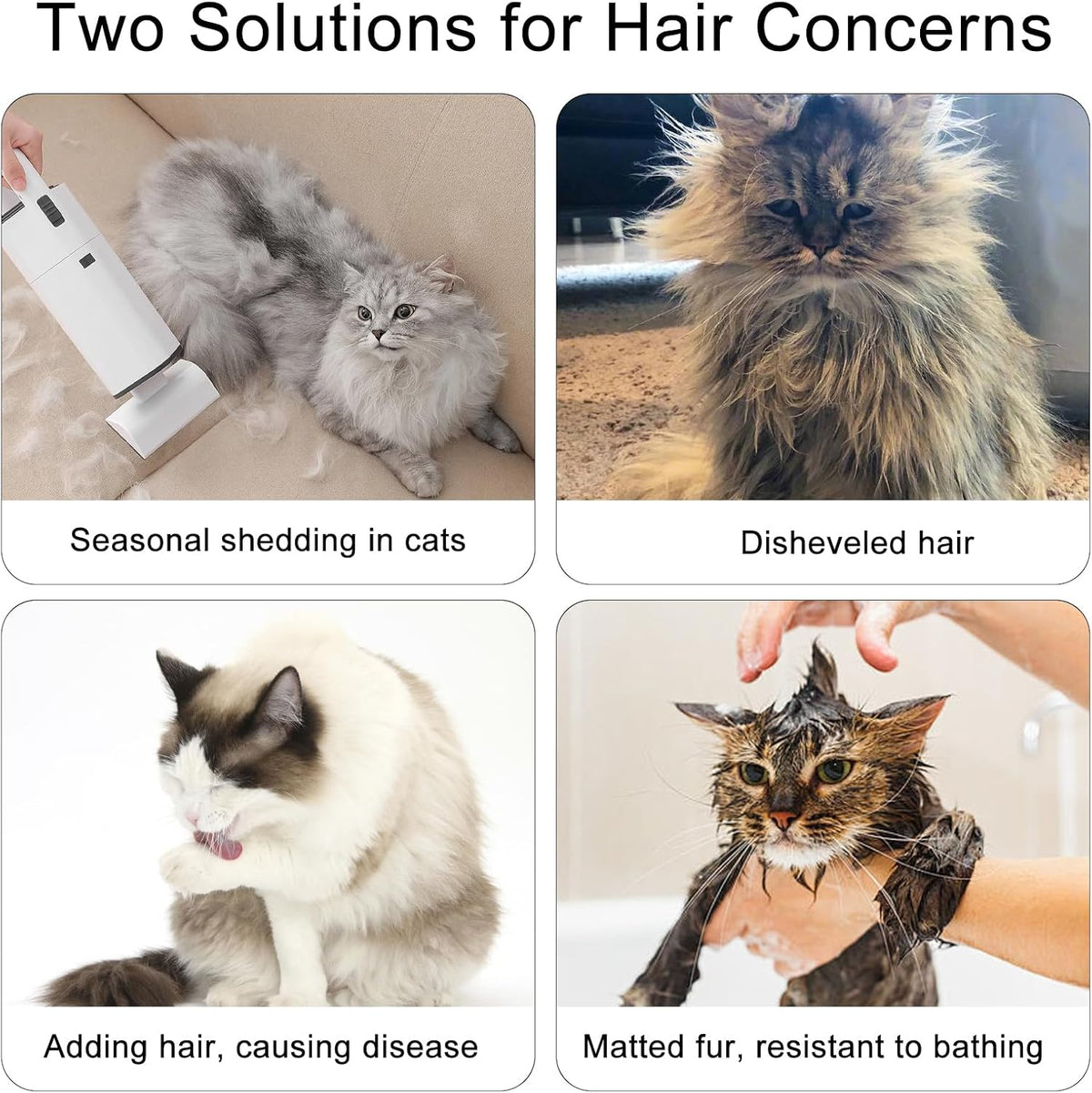 Kittupet 2-piece cat and dog grooming kit
