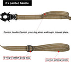 ICEFANG heavy duty dog leash close up on dual traffic control handles