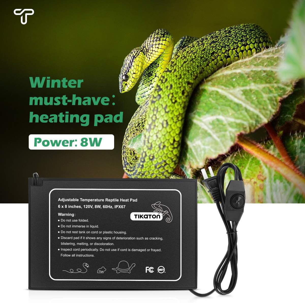 Temperature control dial for Tikaton reptile heater