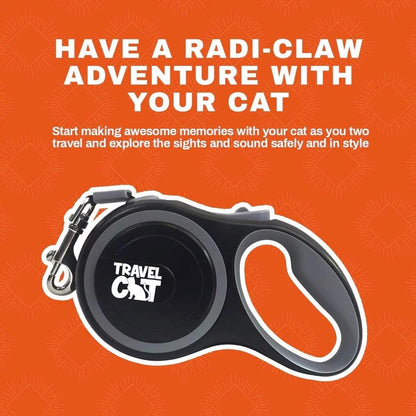 Travel Cat retractable leash showing the 10 foot nylon tape