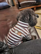 Soft cotton pet clothes showing back length coverage for medium dogs